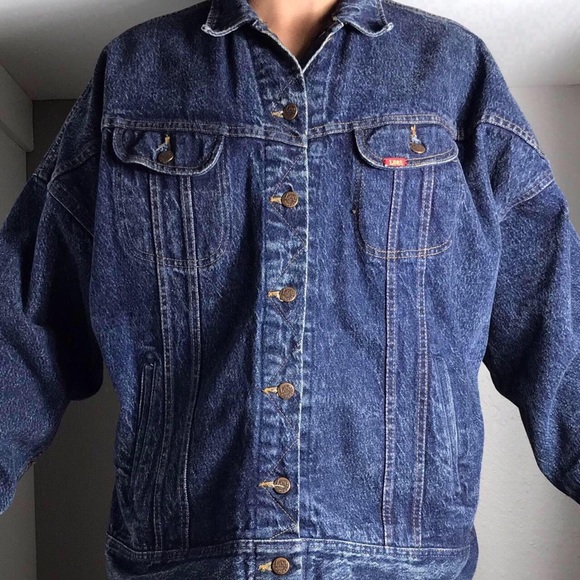 Women’s 90s Vintage Lee Riders Denim Jean Jacket Size 5 - Picture 2 of 4